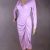 Long Sleeved Midi Dress _ Lilac