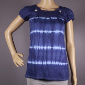 Tie-Dye Top_Dark & Light Blue