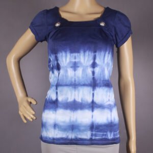 Tie-Dye Top_Navy Blue & Light Blue